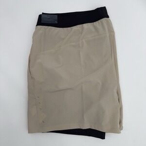 VRST Men's Elevate 2 In 1 Hybrid Shorts Mens Size XXL in Stone‎ Quarry NEW
